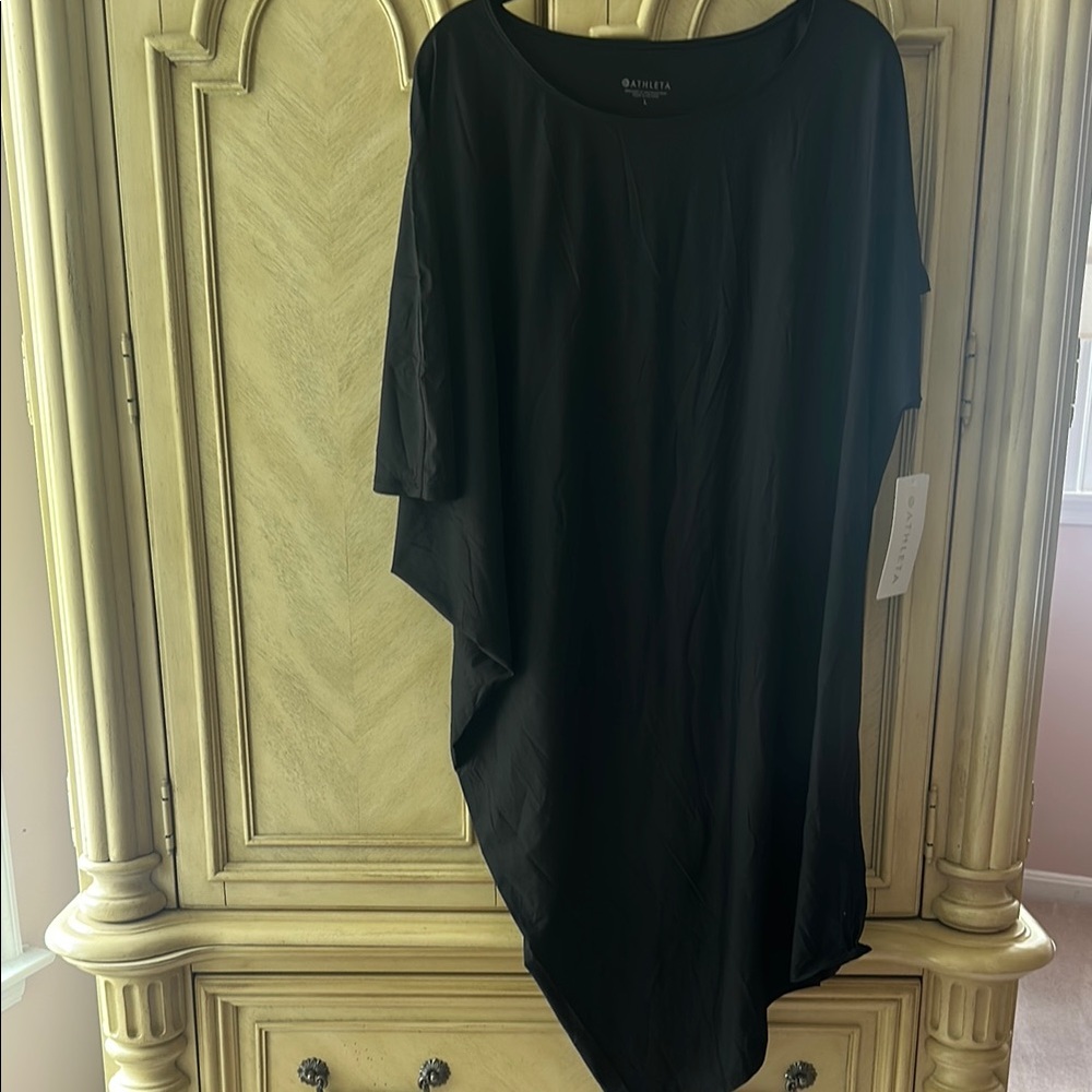 Athleta L Black Oversized Dress sun lover Hilo UPF